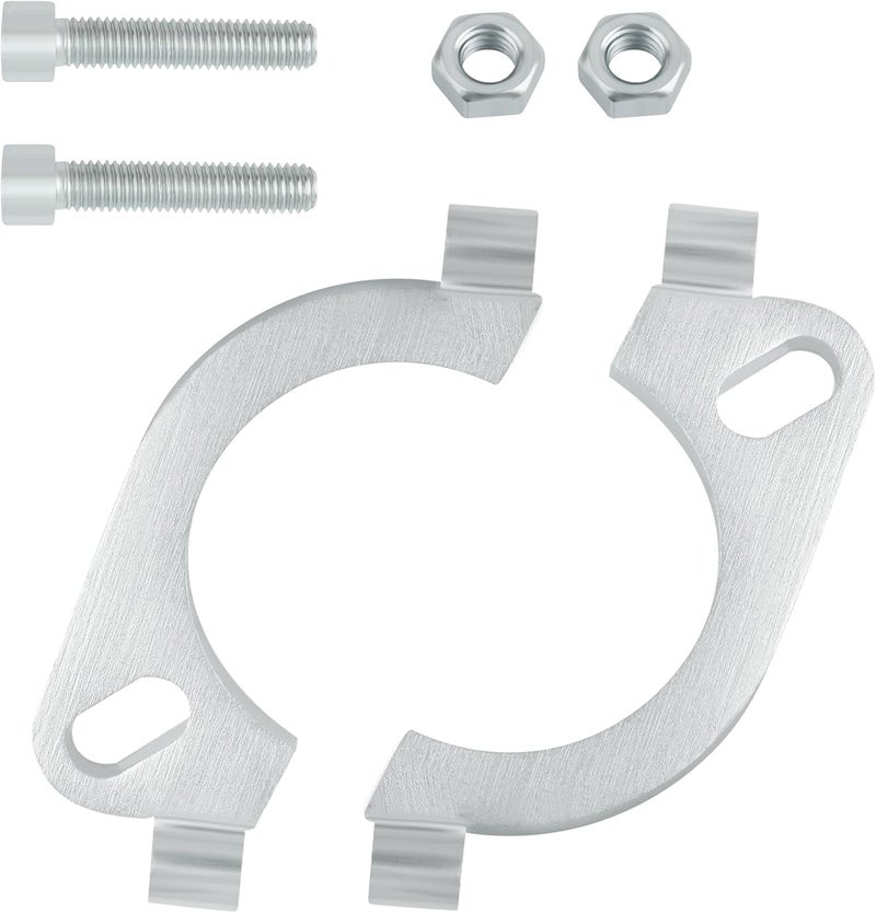 Stacool 2 Inch Split Flange Repair Kit with 2 Bolts,Carbon Steel Flat Oval Exhaust Flange Kit for Exhaust Flange Repair,Universal Exhaust Flange Connection Kit Car Accessories (2 Inch) - Image 1